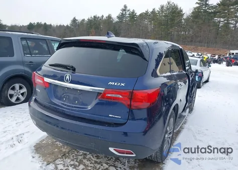 2015 Acura Mdx Technology Package from USA, damaged, VIN 5FRYD4H47FB024682